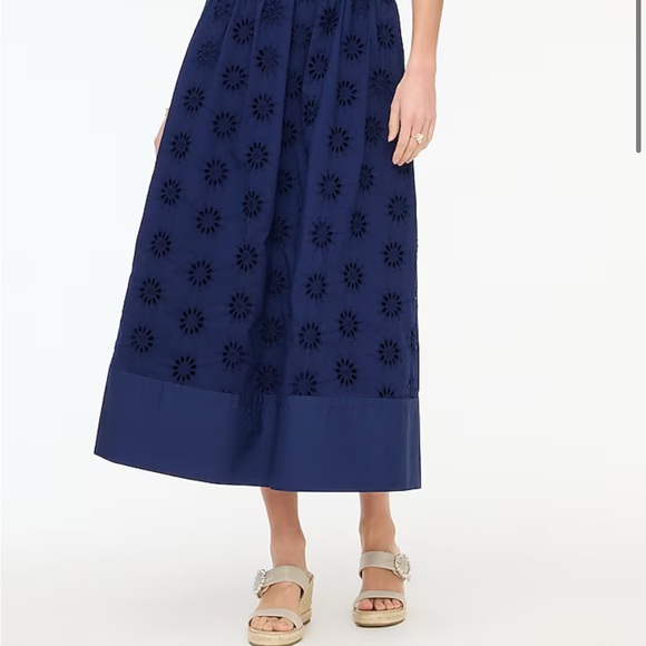 Jcrew Factory Eyelet midi skirt- NWT - Picture 3 of 8
